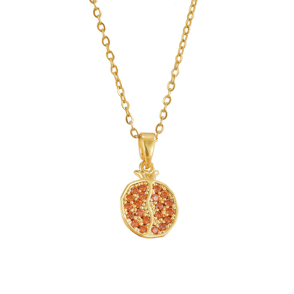 Jewelry Necklace Wine Red Garnet Pendant Women Versatile Korean Fashion Personality Choker 172