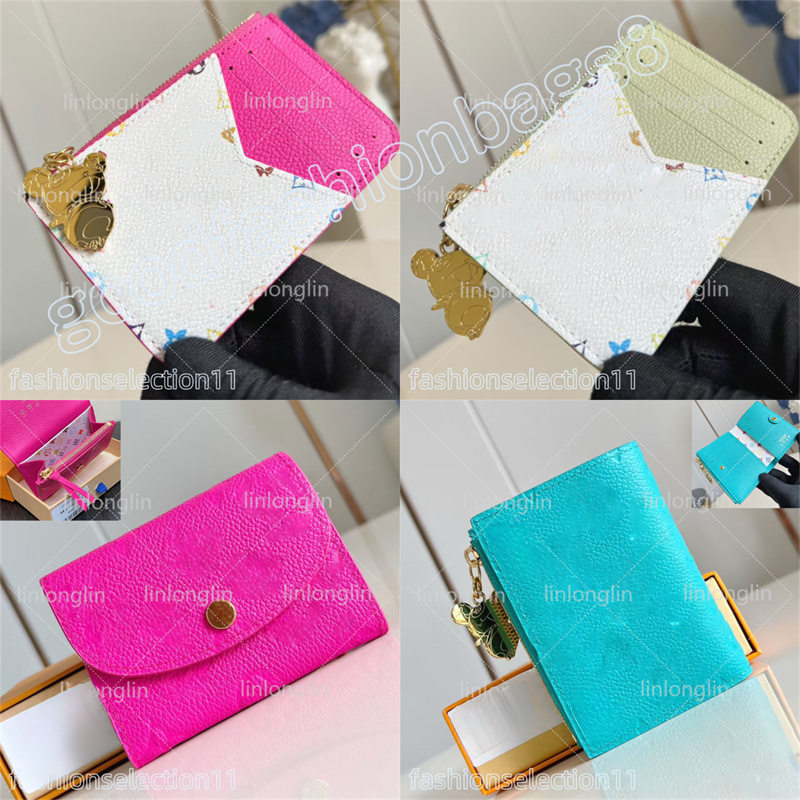 10a top designer wallet women takashi murakami mini zippy organizer bag cherry wallet credit card holder key pouch purse clutch rosalie coin purse passport holder
