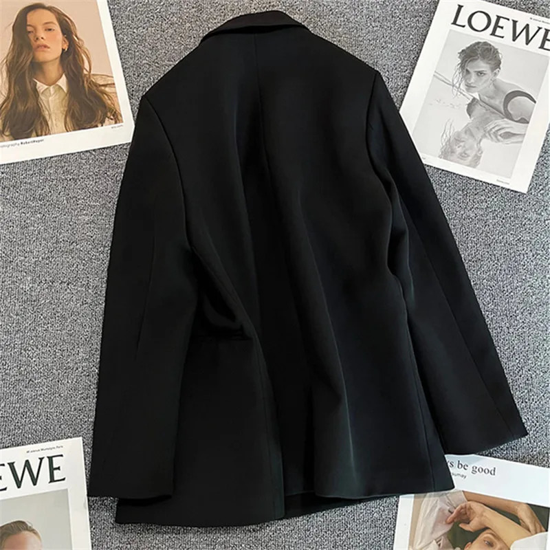 Womens Suit Coat Elegant Sports Casual Blazer Korean Fashion Jacket Spring Autumn Solid Color Ladies Clothing 250715
