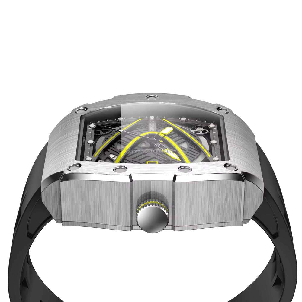 DHwatches Hot Sale Stainless Steel Men's Watch with Miyota Mechanical Movt 5ATM Silicone Strap Create Your Own Logo Uhren