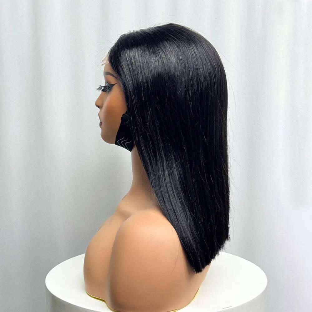 Bone Straight Human Hair 280% Density Vieamese 4x4 Transparent HD Lace Closure Double Drawn Bob Wigs For Women