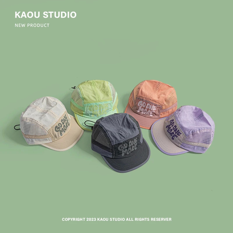 Spring Summer Outdoor Breathable Quick-drying Baseball Cap for Men and Women Lightweight Soft Brim Retro 5-panel Camping Hat 250712