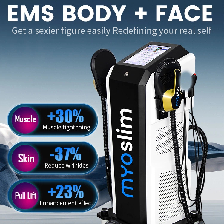 2 In 1 Professional EMS RF Body Sculpting Machine Build Muscle ABS Stimulator Slimming Muscle Buttock Toning Face Lifting