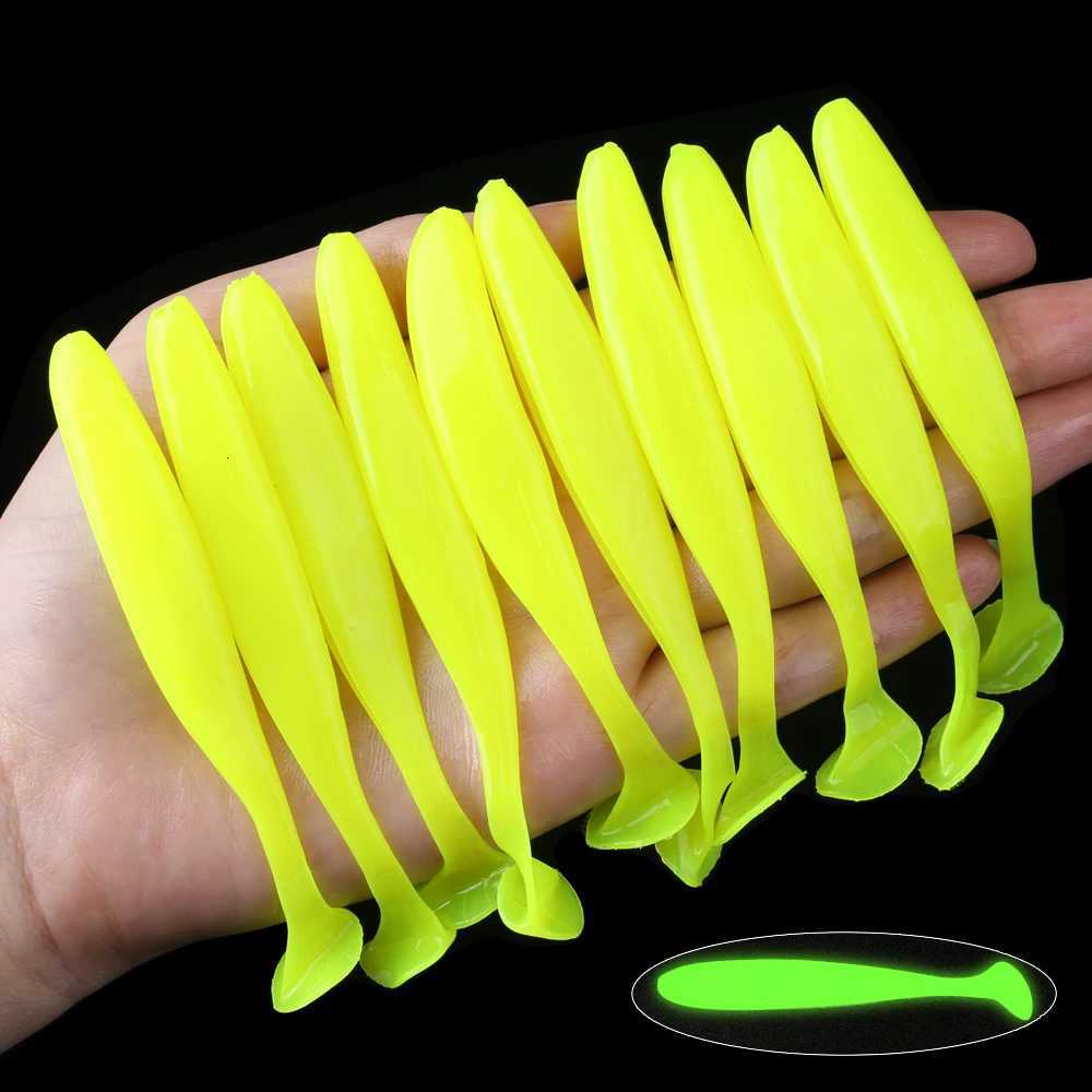 QXO 10pcs/Lot 5.1Inch 3.93Inch Soft Lures Silicone Bait Sea Fish Pva Swimbait Wobblers Goods For Fishing Artificial Tackle Z250717