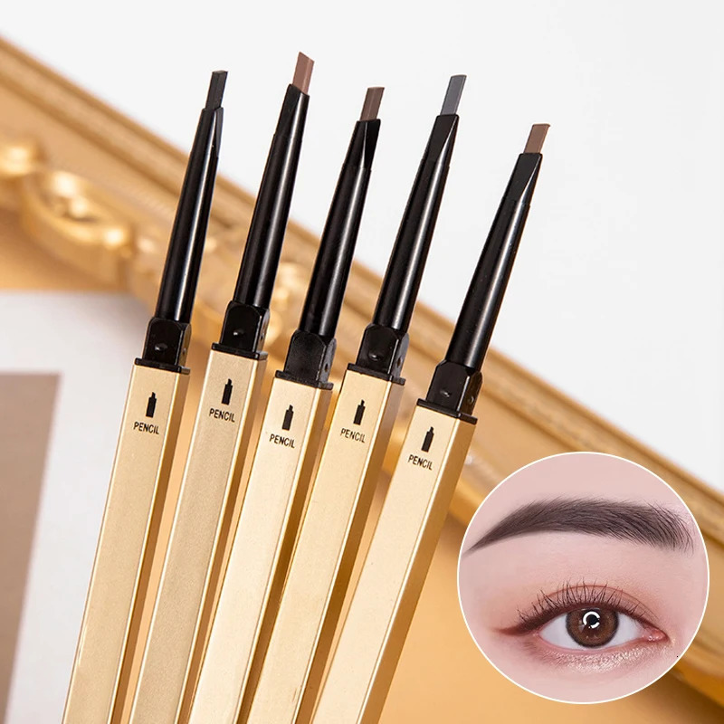 Double Headed Rotable Eyebrow Pen Waterproof Matte Eyebrow Pencil Makeup Lasting Brown Non-Smudged Eye Brow Pencil Cosmetics 250712