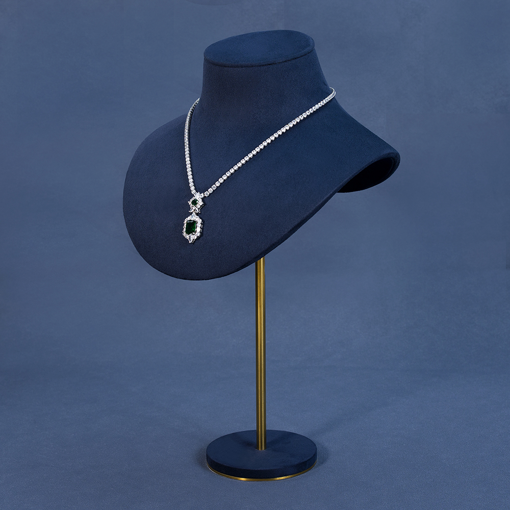 Stone Jewelry Display Bases for Necklaces - Elegant Bust Displays