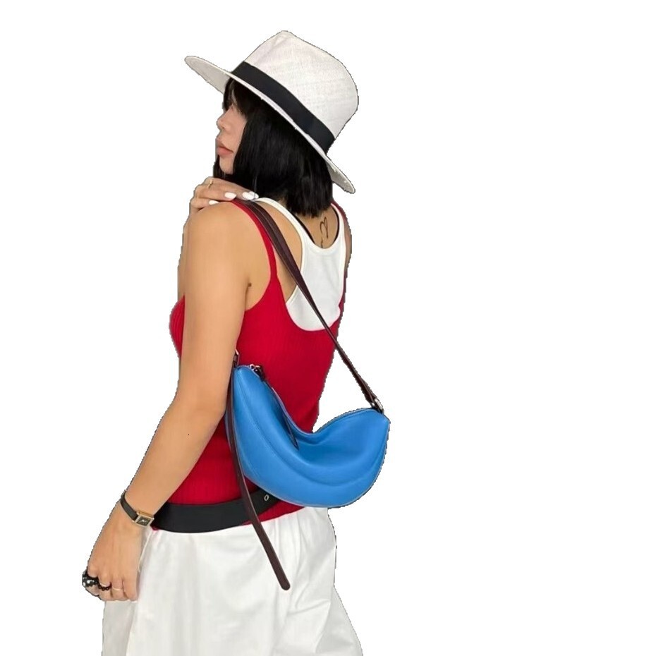 Korean Women's Armpit Bag Handbag Free Shipping Designer Luxury 2025 New Fashion Crescent Bag Casual Shoulder Crossbody Bag Shopping Bag