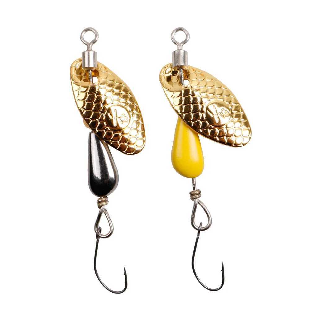2Pcs Spinner Spoon Metal Bait Fishing Lure 5.5cm/2.8g Sequins Long Shot Spoon Baits for Bass Trout Perch Pike Rotating Fishing Z250717