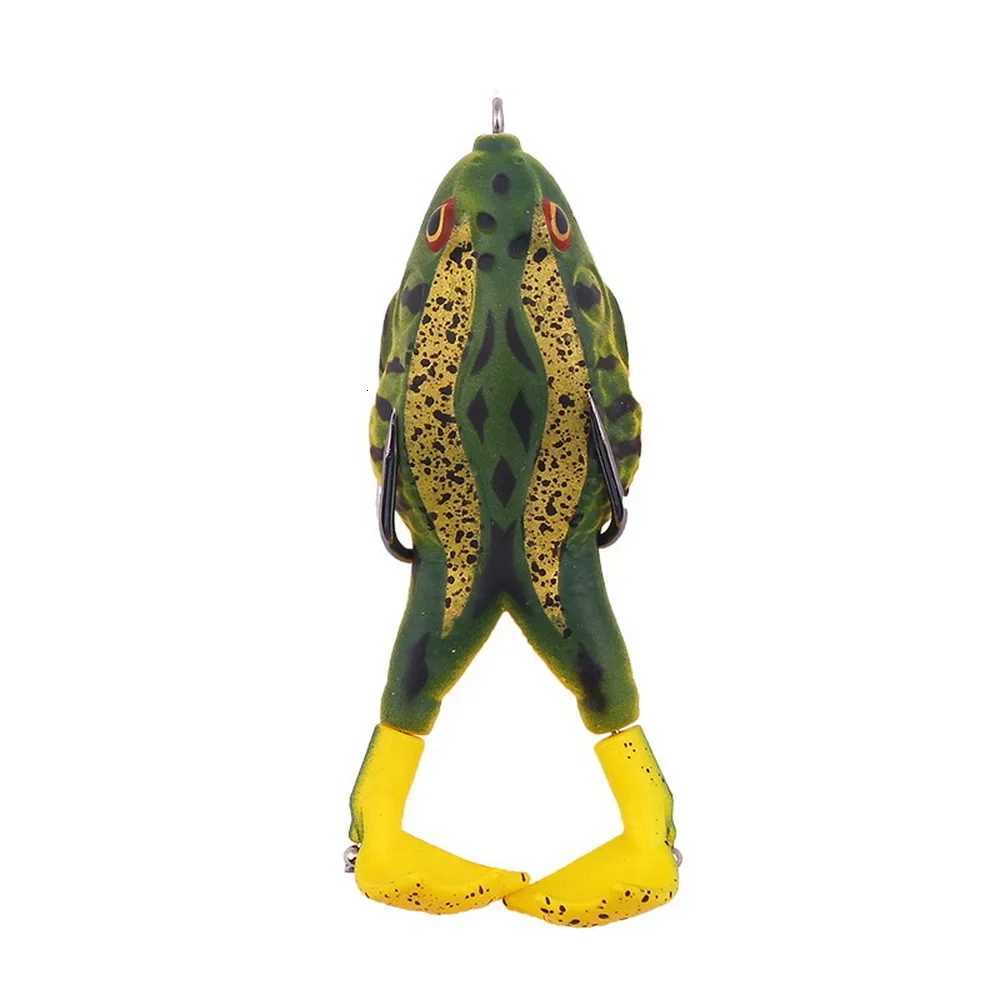 Frog Lure Double Propeller Legs Silicone Soft Baits 13.6g 16.6g Topwater Wobblers Artificial Bait For Bass Catfish Fishing Tools Z250717