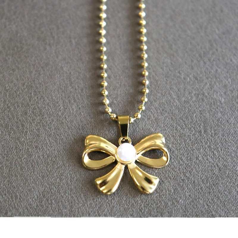10pcs Stainless Steel Romantic Flower Floral Pendant Necklace French Retro Clavicle Chain Elegant Daily Wear For Women XJ250717