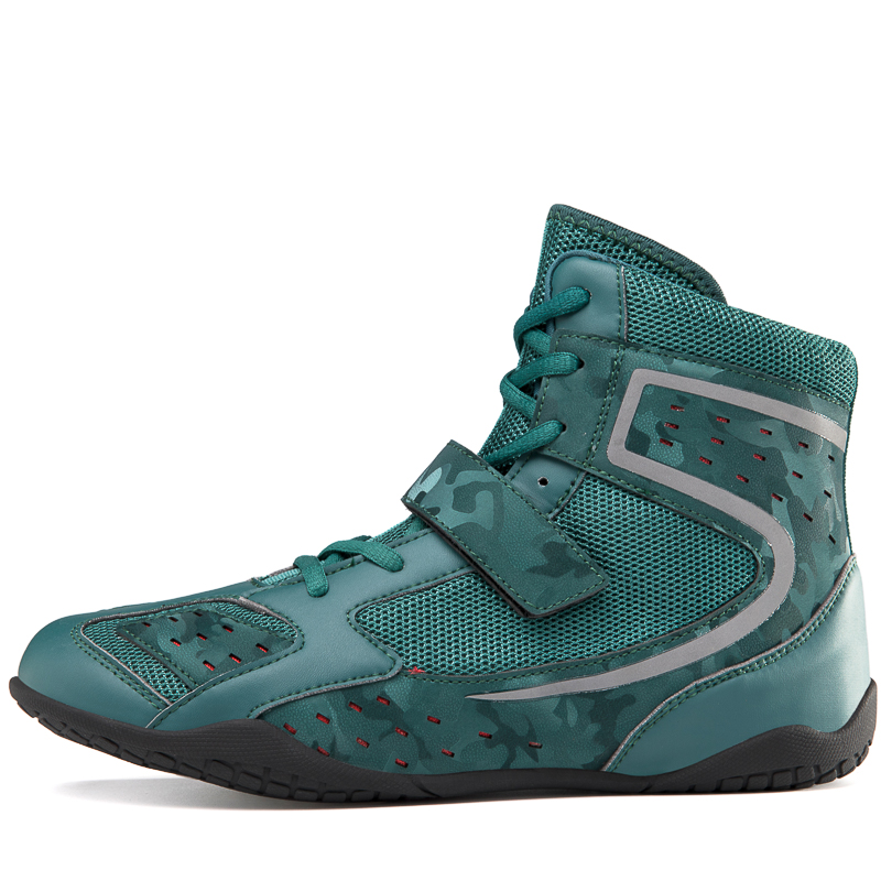 Boxing shoes wrestling shoes fighting shoes non slip lightweight Sanda training shoes breathable wear resistant