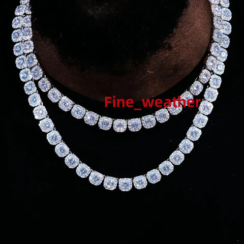 Latest Design Mens 13MM Full Iced Out Cuban Link Chain Mens Hip Hop Diamond Moissanite Necklace Chain for Party
