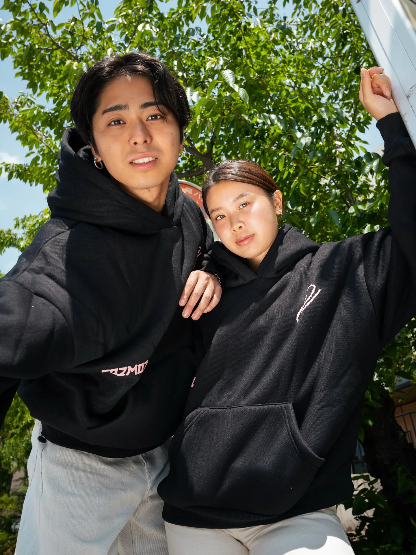 Japan Harajuku Hip Hop Embroidery Cherry Blossom Graphic Hoodies Black Oversized Loose Street Pullover Sweatshirt Couple Clothes 250707