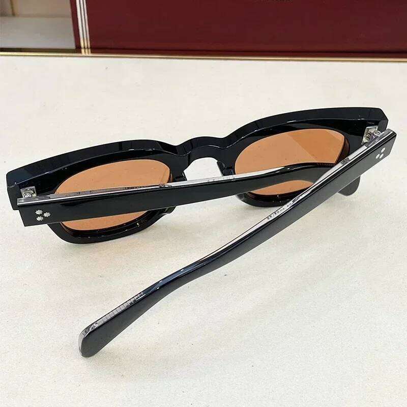 JULIEN Thick Acetate Sunglasses For Men Women Designer Square Vintage Fashion Eyeglasses Handmade Sun Glasses