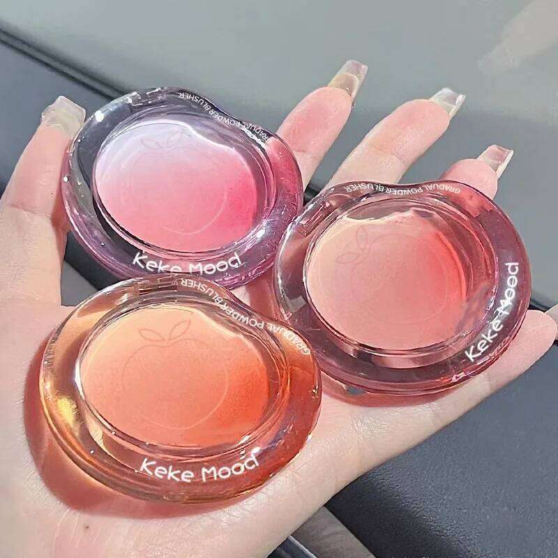Peach Pink Blusher Matte ple Cheek Tint Blush Makeup Lasting Brighten Facial Silky Smoothness Rouge Powder Palette Cosmetics X250717