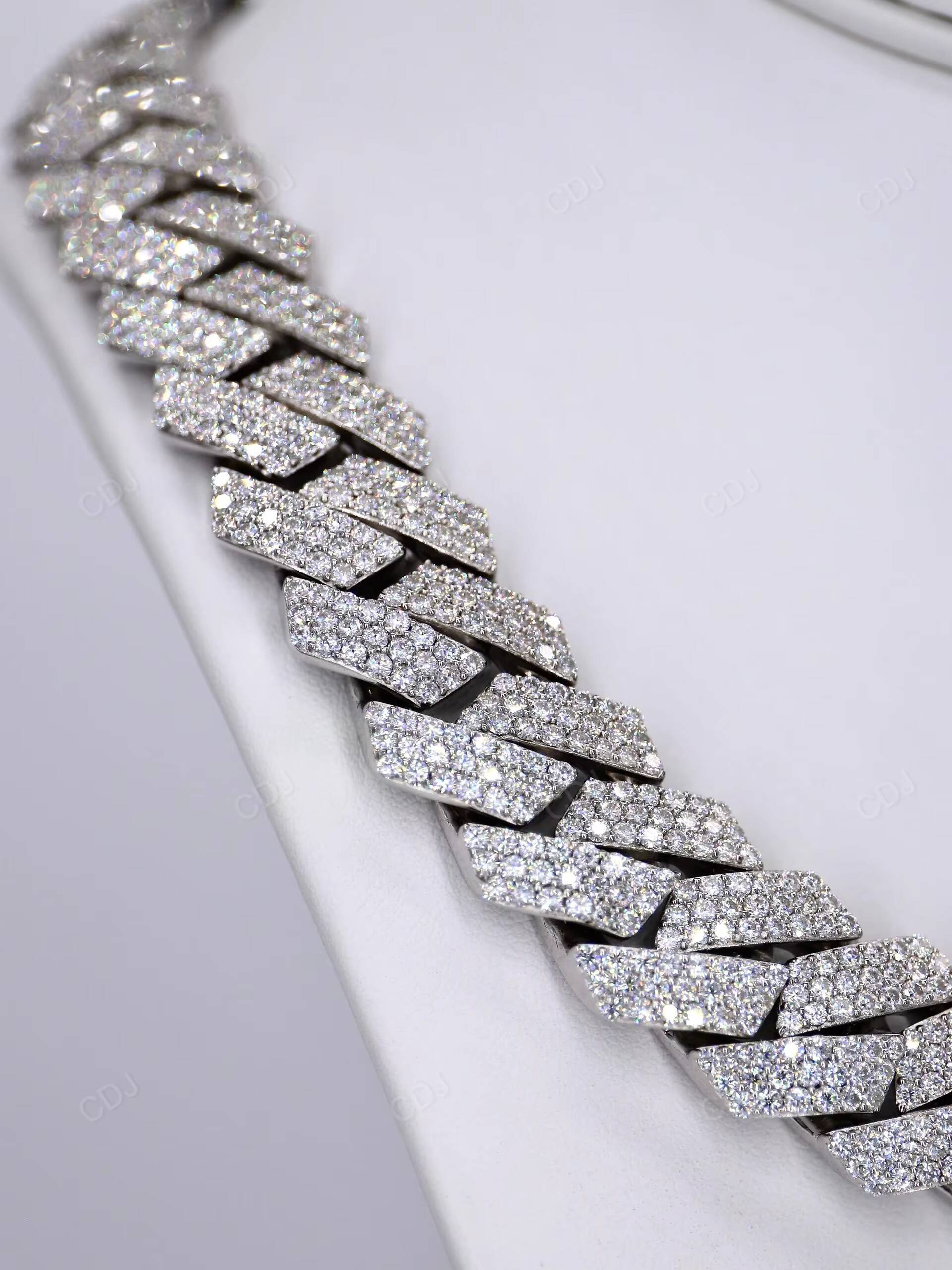 Classic Full-filled Diamond Iced Hip Hop 18 mm Wide 22 Inch VVS Moissanite Chain 925 Sterling Silver Miami Cuban Link Chain