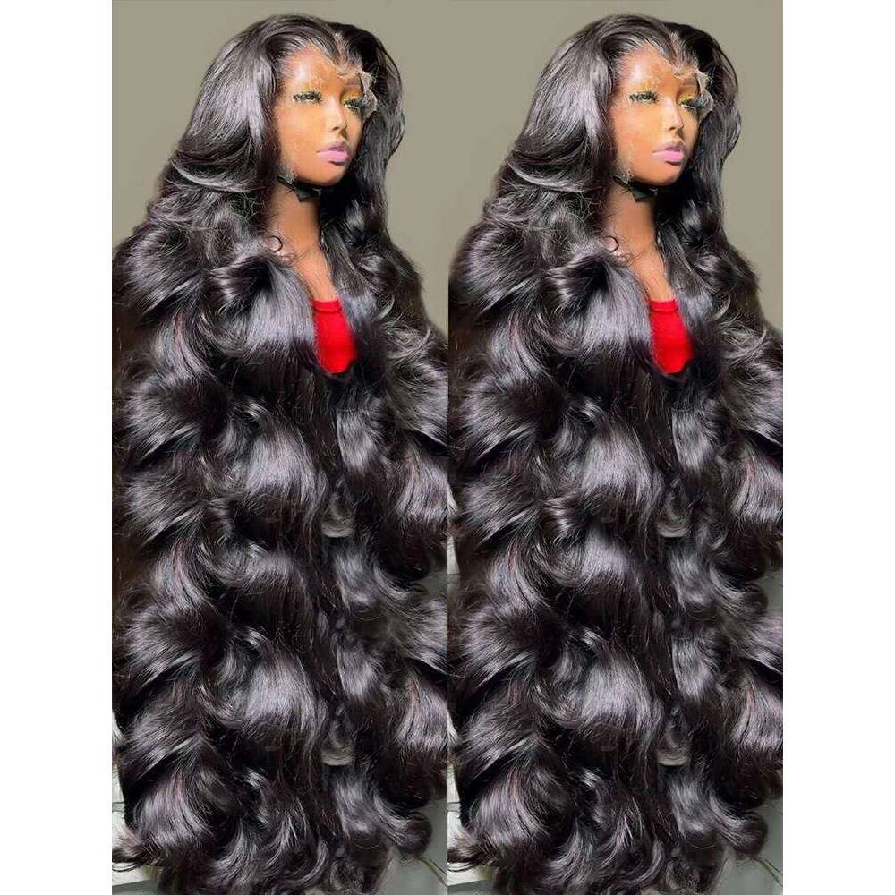 200 250 Density Brazilian Glueless 13x6 13x4 Body Wave Wig Front 30 40 Inch Human Hair Pre Plucked HD Lace Frontal Wigs