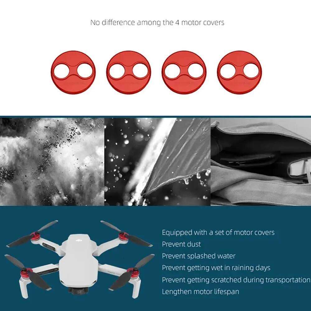 Aluminium Motor Cap Hood for DJI Mini 2 SE/MINI 3 Pro Accessories Cover Against Paddles Dust-Proof Engine Protector