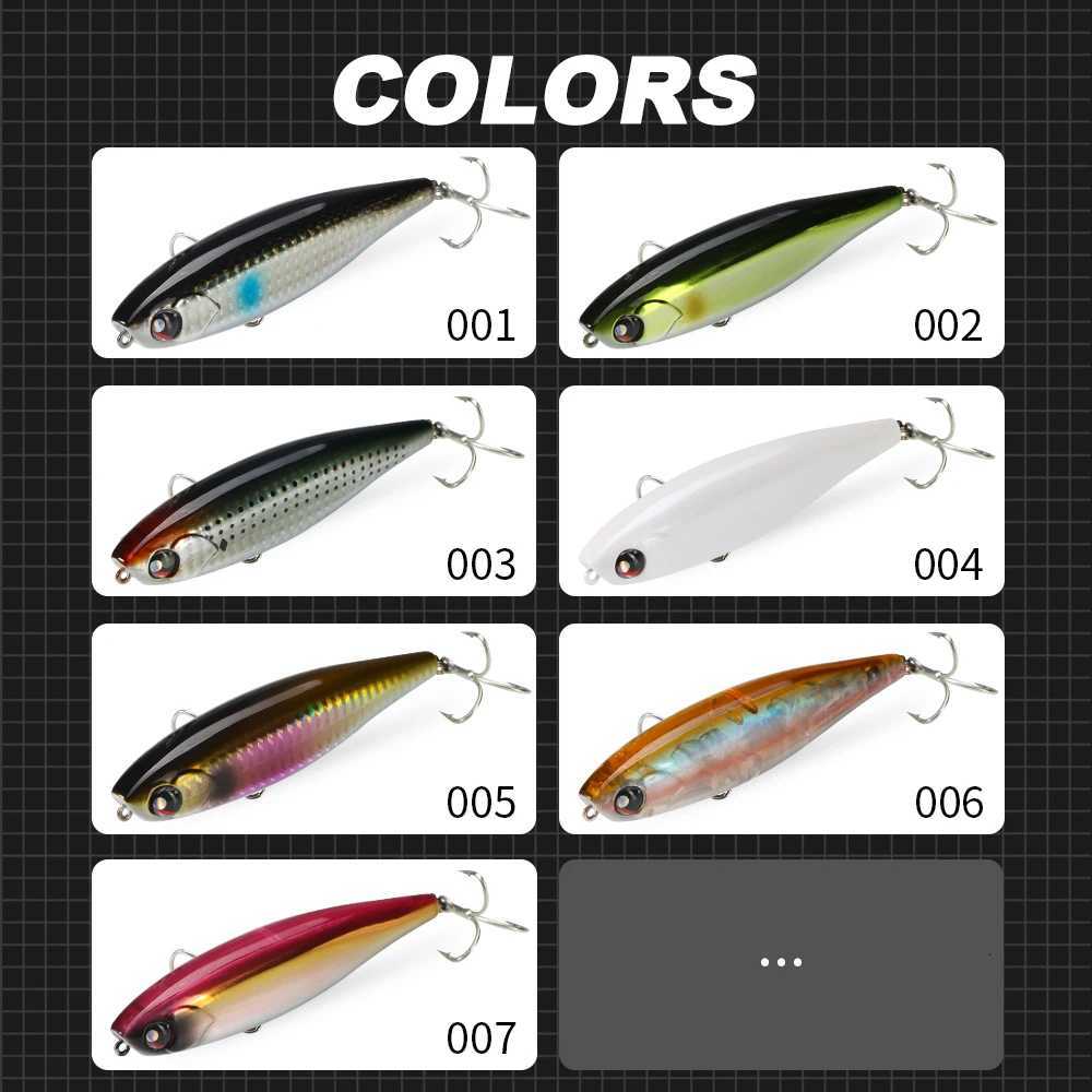 Hunthouse Floating Pencil Fishing Lure Topwater Hard Bait 100mm 17.6g Surface WTD Wobblers Trolling For Bass Saltwater Tackle Z250717