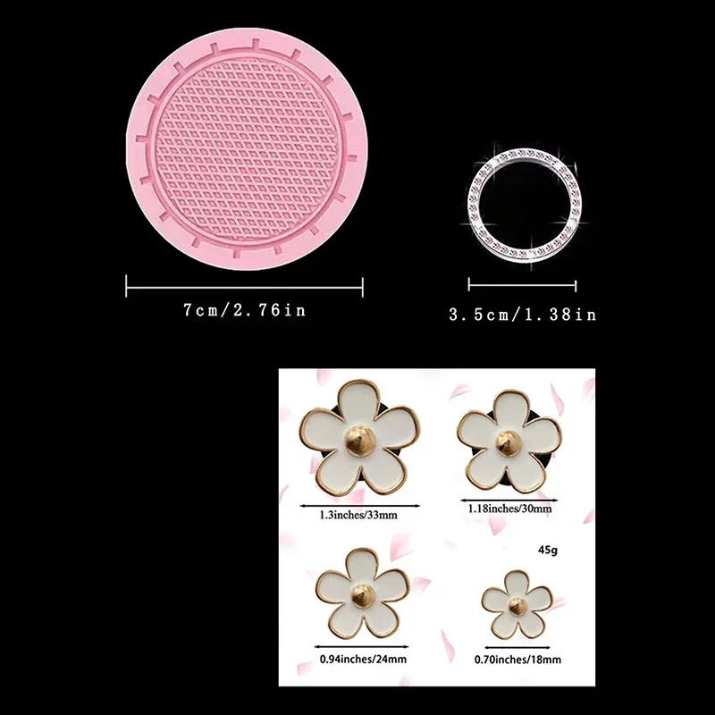 10 Pcs Leather Steering Wheel Cover For Women Cute Car Accessories Set With Seat Belt Shoulder Pads Cup Holders Car Decorations 250715