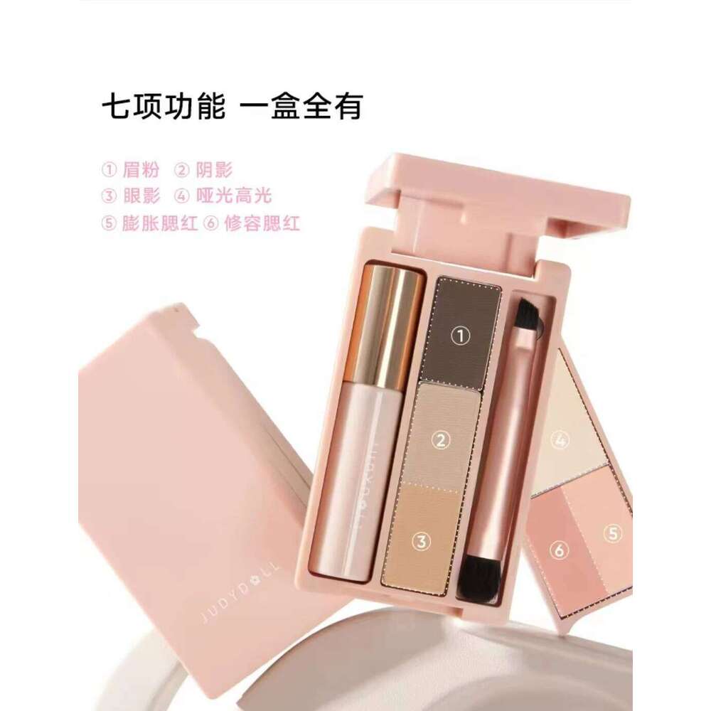 Judydoll Eyeshadow Palette All-in-One Portable Eyebrow Powder Travel Makeup Set ltiFunction Mascara Blush Contouring X250716