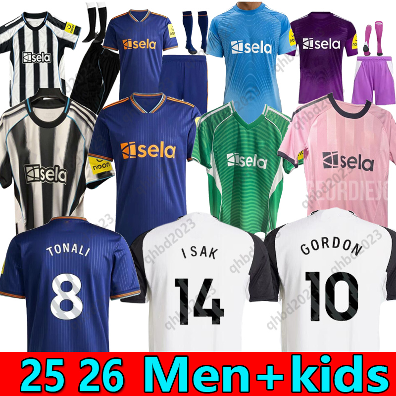 S-4XL 25 26 TONALI Soccer Jerseys ALMIRON NEW CASTLE GORDON TRIPPIER BRUNO G. 2025 2026 JOELINTON Football T Shirts ISAK NUFC Uniteds WILSON utds Men kids kit top