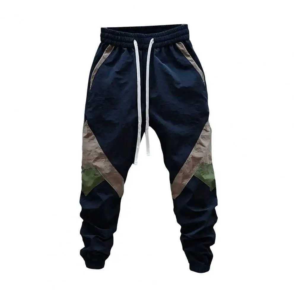 Cargo Pants for Men Multipockets Stretch Joggers Khaki Trousers Man Harem Multi Pocket Cotton Harajuku Oversize Korean Style y250716