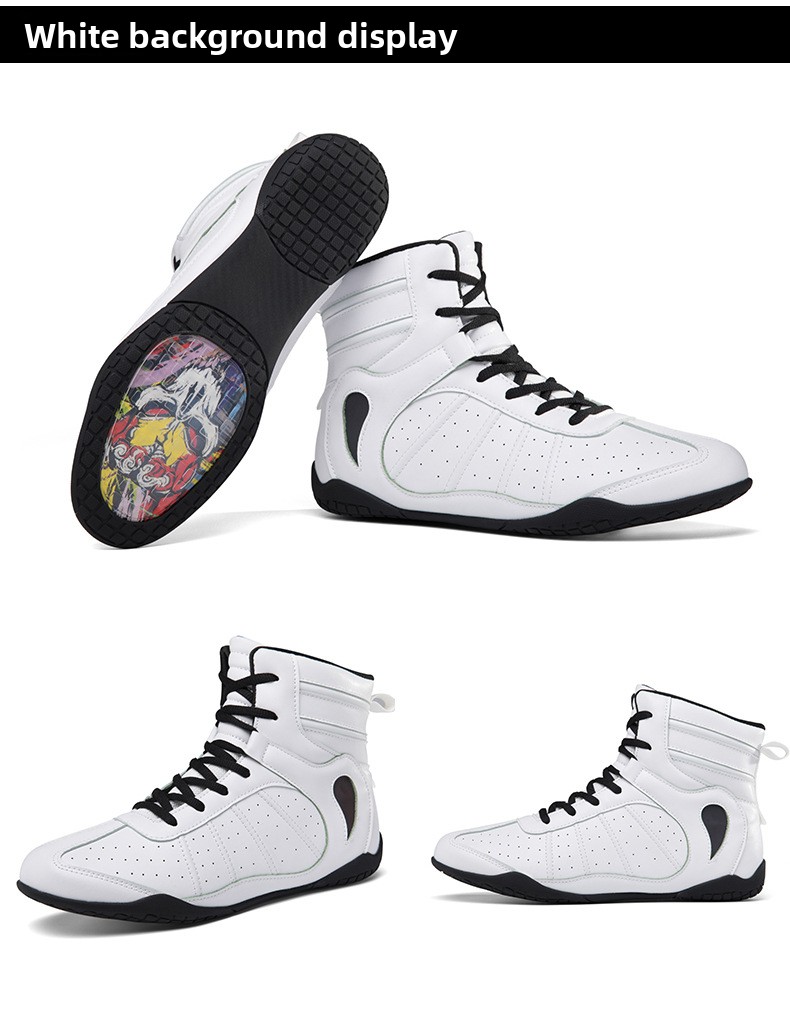 Boxing shoes Sanda shoes Fighting indoor squat training shoes Wrestling shoes breathable wear-resistant large size 47