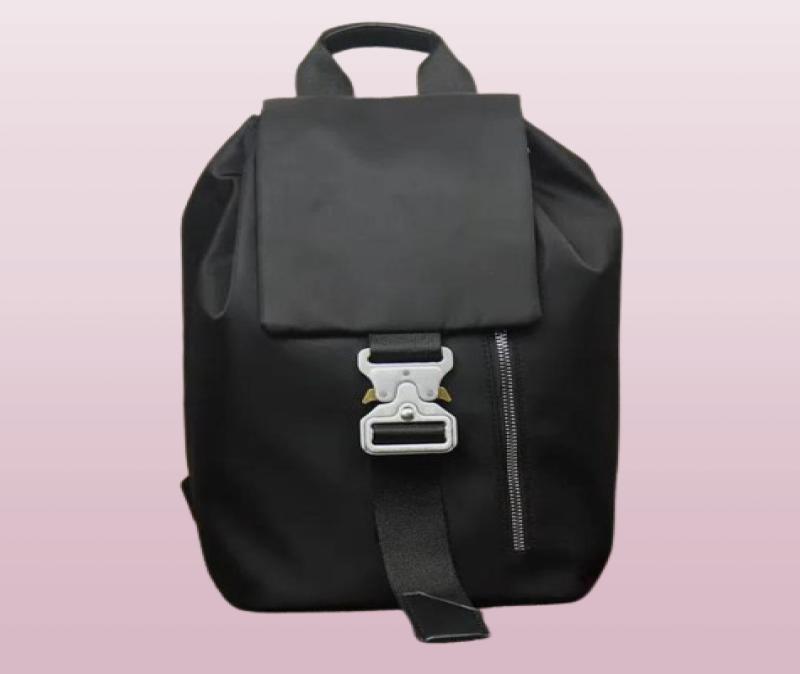 1017 ALYX 9SM TANK Nylon Men039s Shoulder Bag and Backpack Black Fashion Rucksack Bags6855618