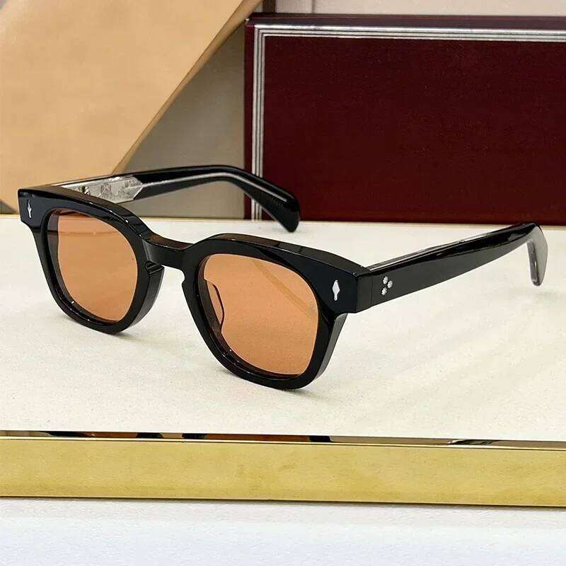 JULIEN Thick Acetate Sunglasses For Men Women Designer Square Vintage Fashion Eyeglasses Handmade Sun Glasses
