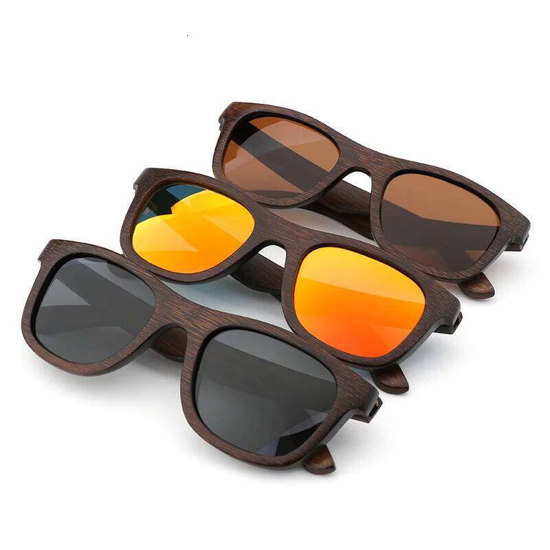 Best Handmade Men Polarized Zebra Vintage Bamboo Wood Women Sunglasses High Quality With Glasses Case Box