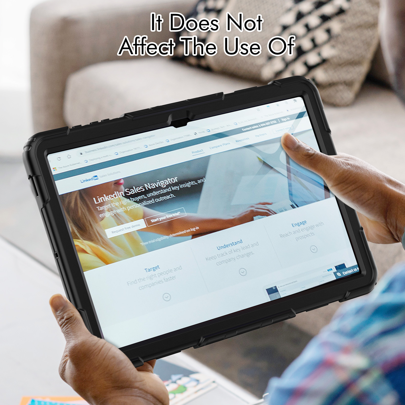 Hybrid Shockproof Case for Samsung Galaxy Tab S10 Ultra S9 Ultra S8 U 14.6" Rotating Hand Strap Stand Tablet Cover with Pencil Holder + Screen Pr