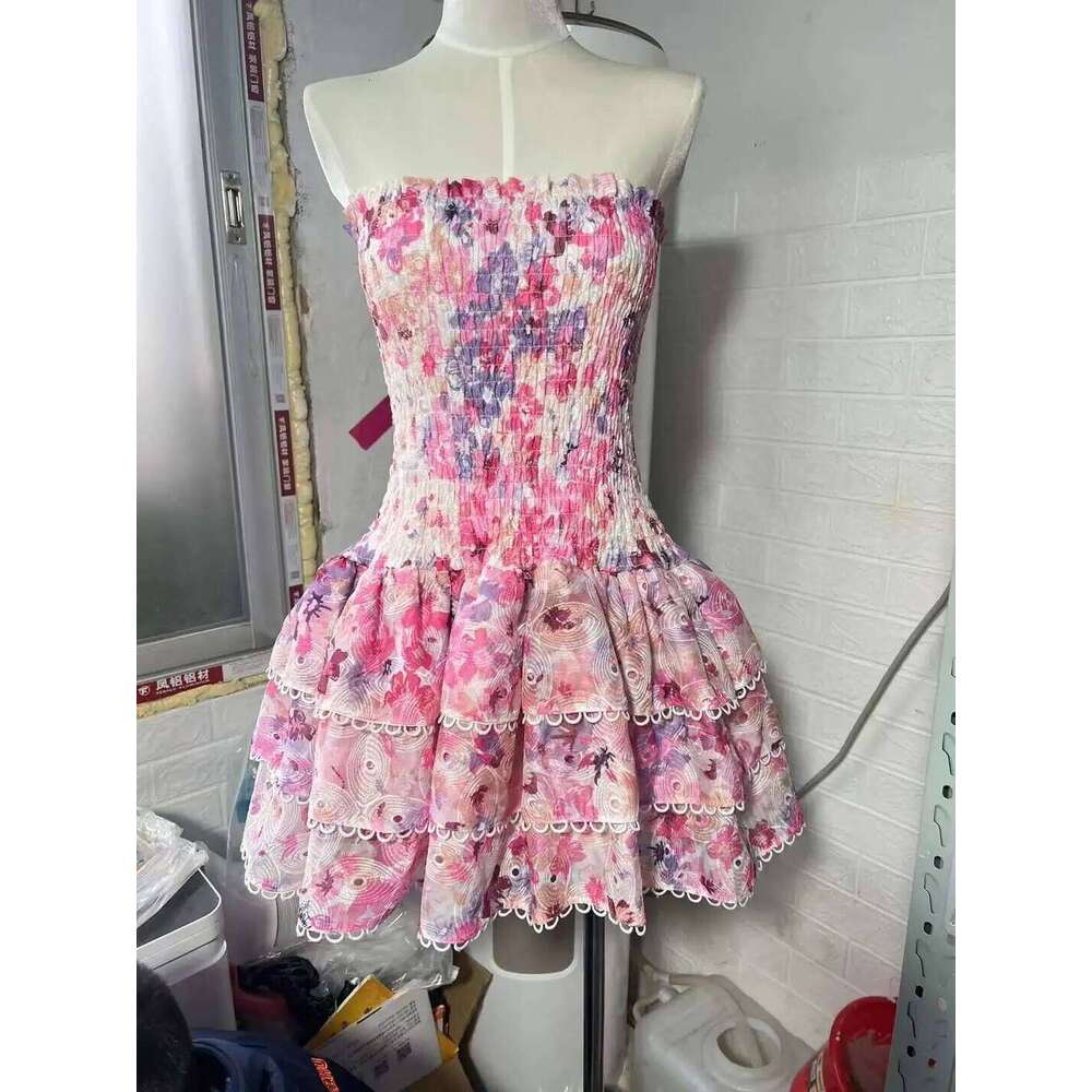 Summer Holiday Sexy Mini Layered Ruffles Cake Dresses Women Halter Clothing Stretchy Short Vestidos Party Prom Robe