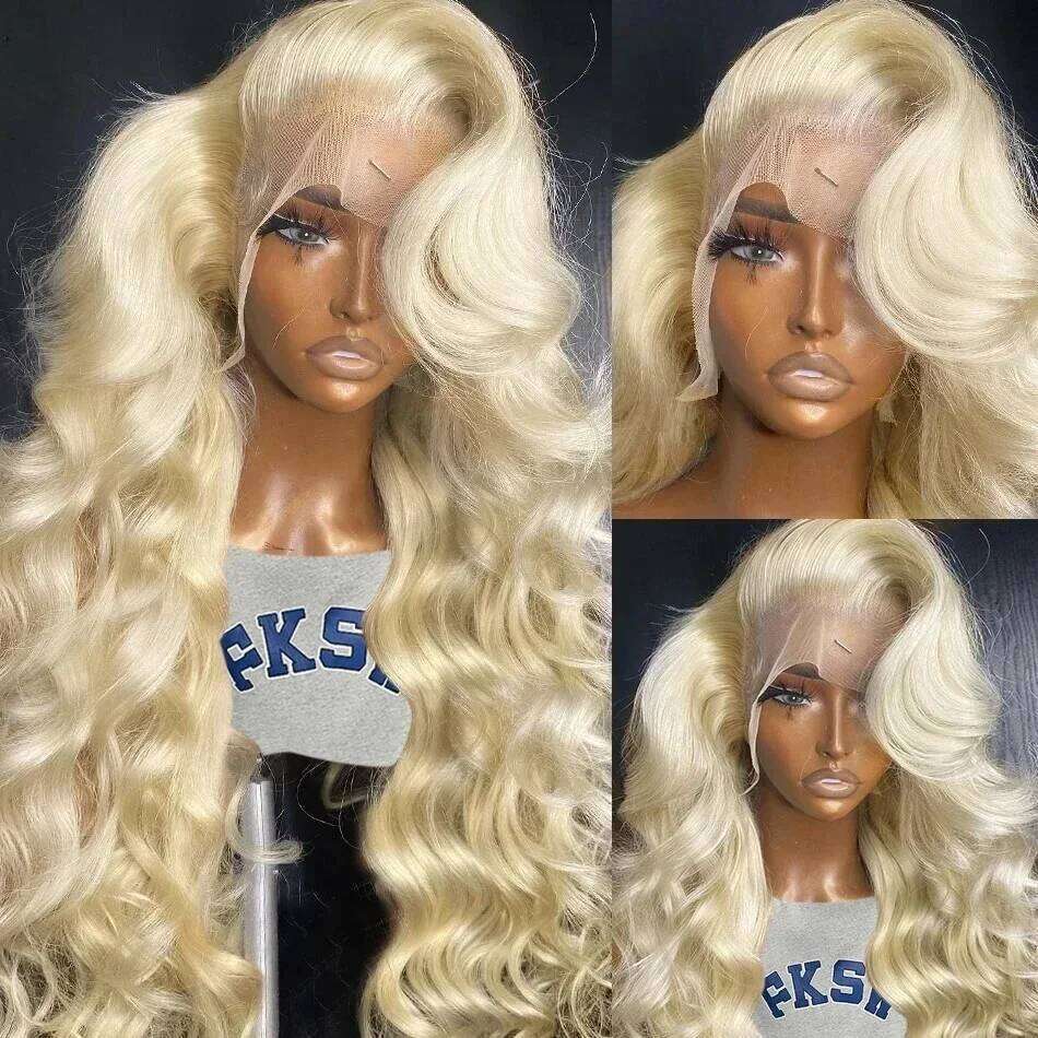 613 Blonde Body Wave Pre Plucked 16-36 Inch 100% Human Hair Wig 13x4 13x6 HD Lace Frontal Wigs 180 200 Density