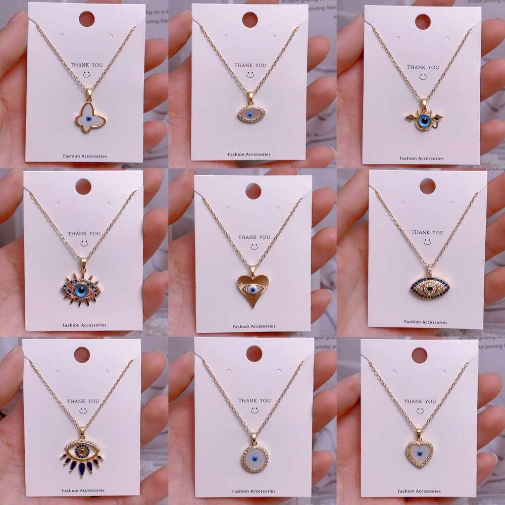 Devil's Eye Necklace For Women Fashionable Personality Titanium Steel Collarbone Chain Versatile Jewelry D4e