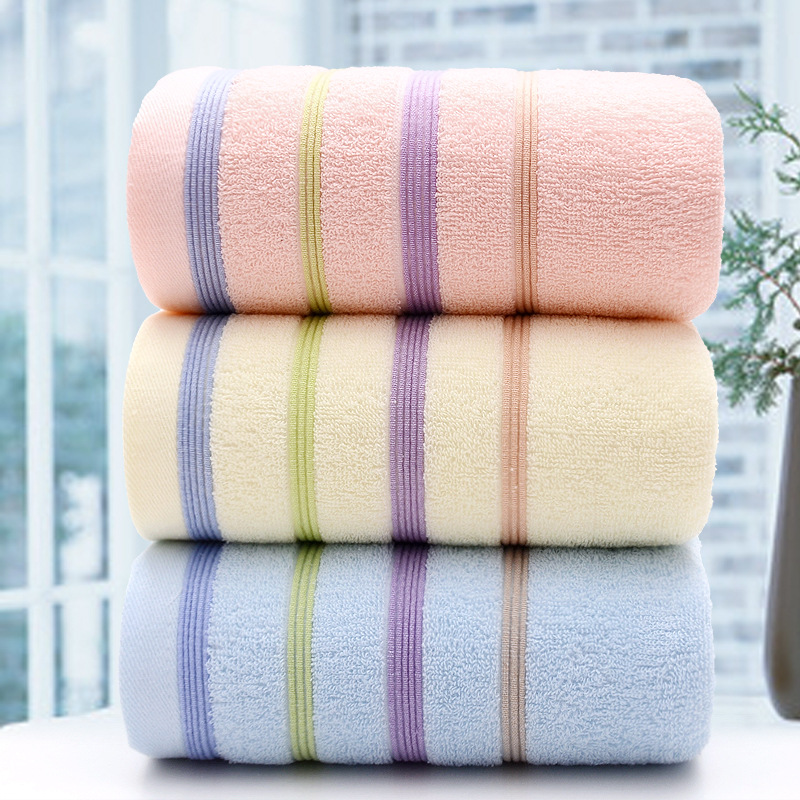 8 sets of pure cotton towel set for home use including adult face towels that are thick absorbent luxurious bathroom towels and beach towels