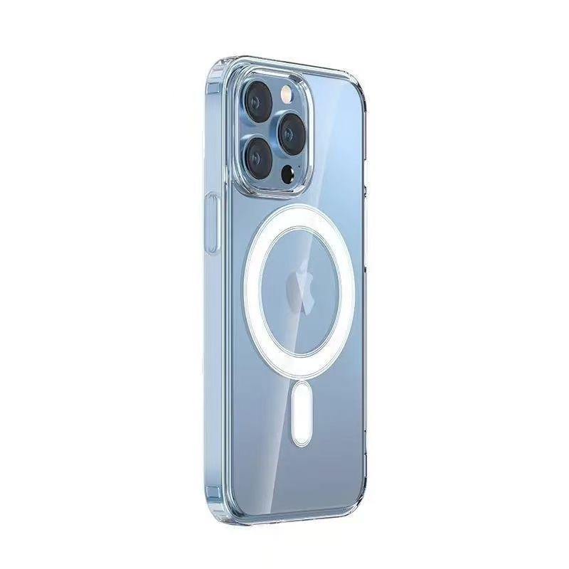 Original Transparent Magnetic Wireless Charging Animation Case for 16 15 14 13 12 11 Plus Mini Pro Max XS XR 7 8 Case