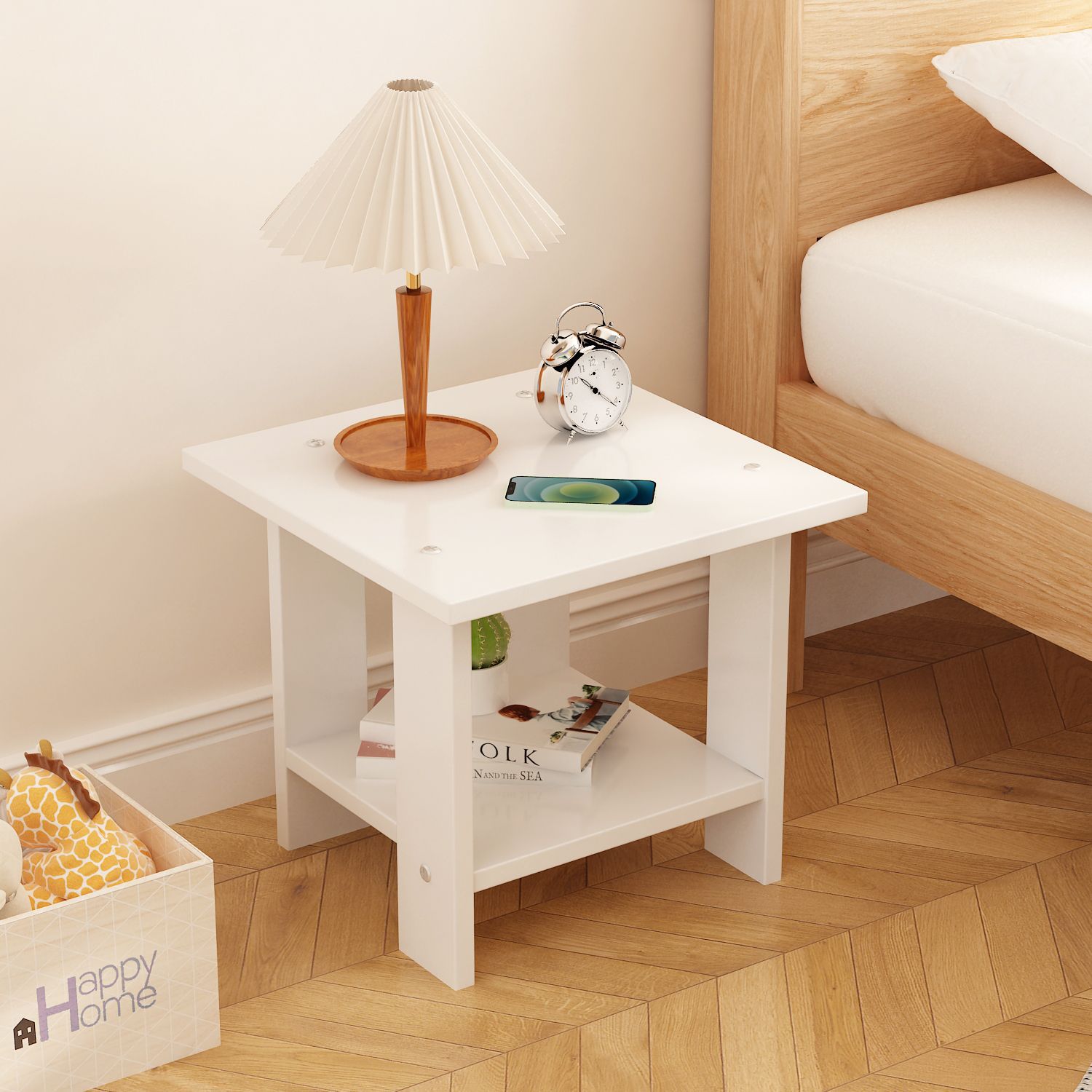 M7124 Sofa side table home mobile coffee table bedroom balcony mini table bedside shelf
