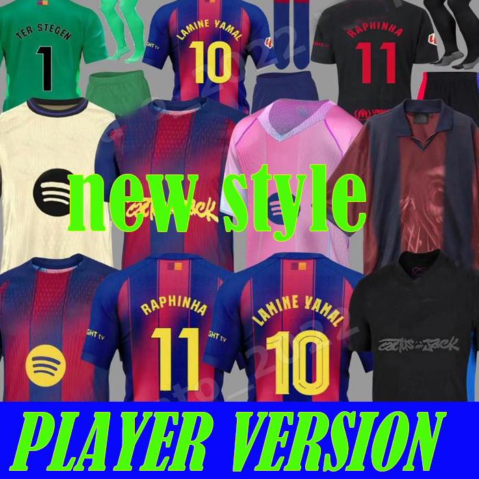 24 25 26 CACTUS soccer jerseys LEWANDOWSKI FERRAN camiseta de futbol KOUNDE RAPHINHA PEDRI ANSU FATI GAVI ERIC football shirt men kids kits socks