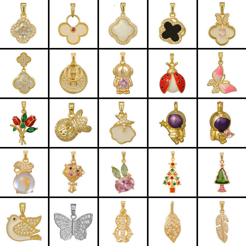 2023 New Fashion Versatile Elegant Necklace Four-Leaf Clover Pendant DIY Accessories Trendy Jewelry For Women 516