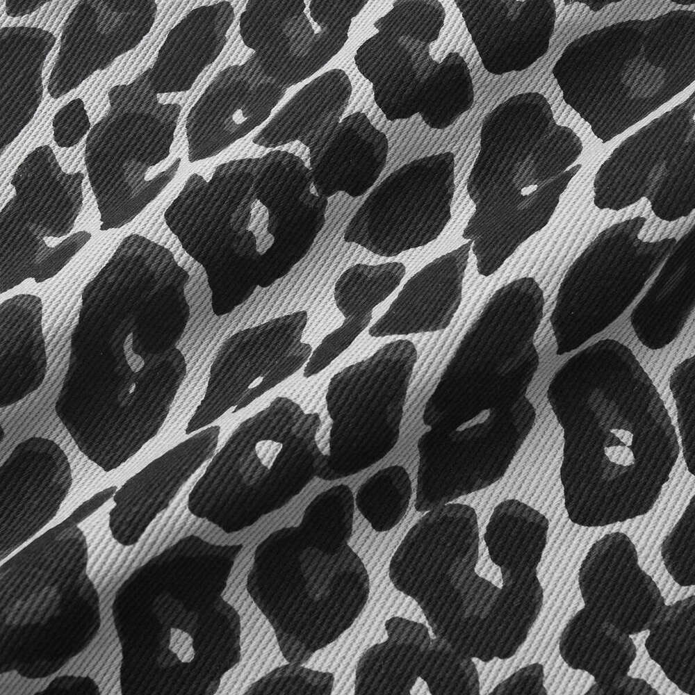 Summer New Leopard Print Cotton Shorts Loose Casual Straight Pants B5