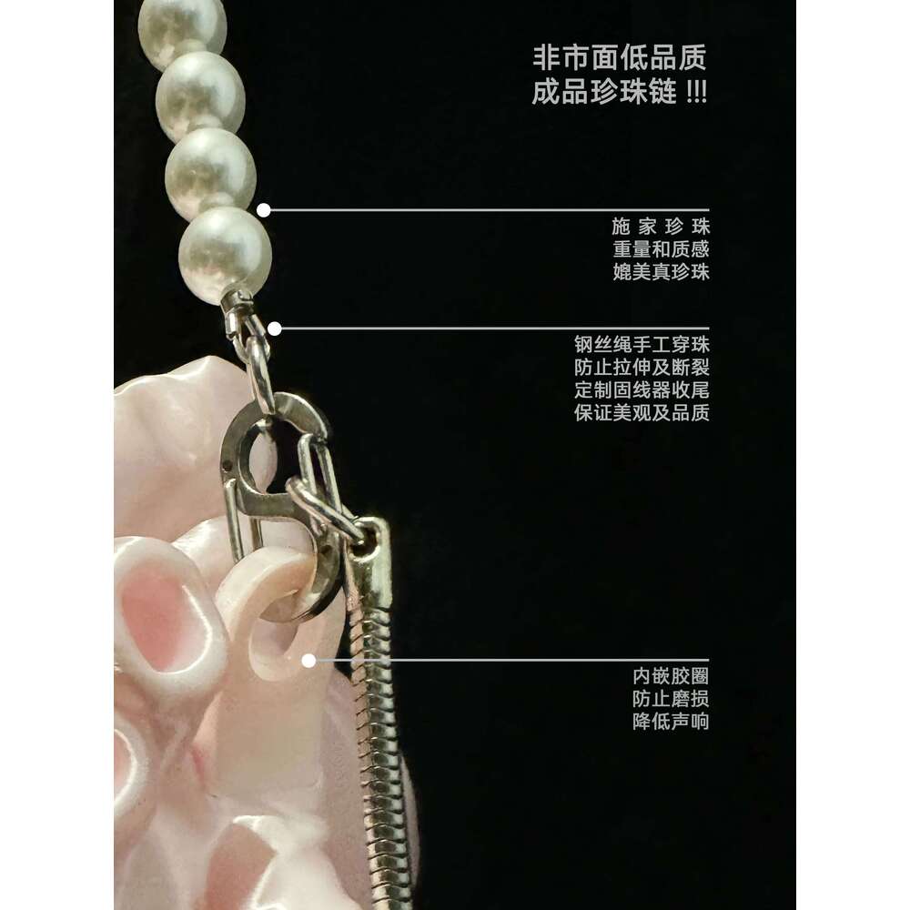 Light Fashion 3d Printed Three-dimensional Heart Women Personalized Banquet Party Bead Chain Crossbody Bag Trendy