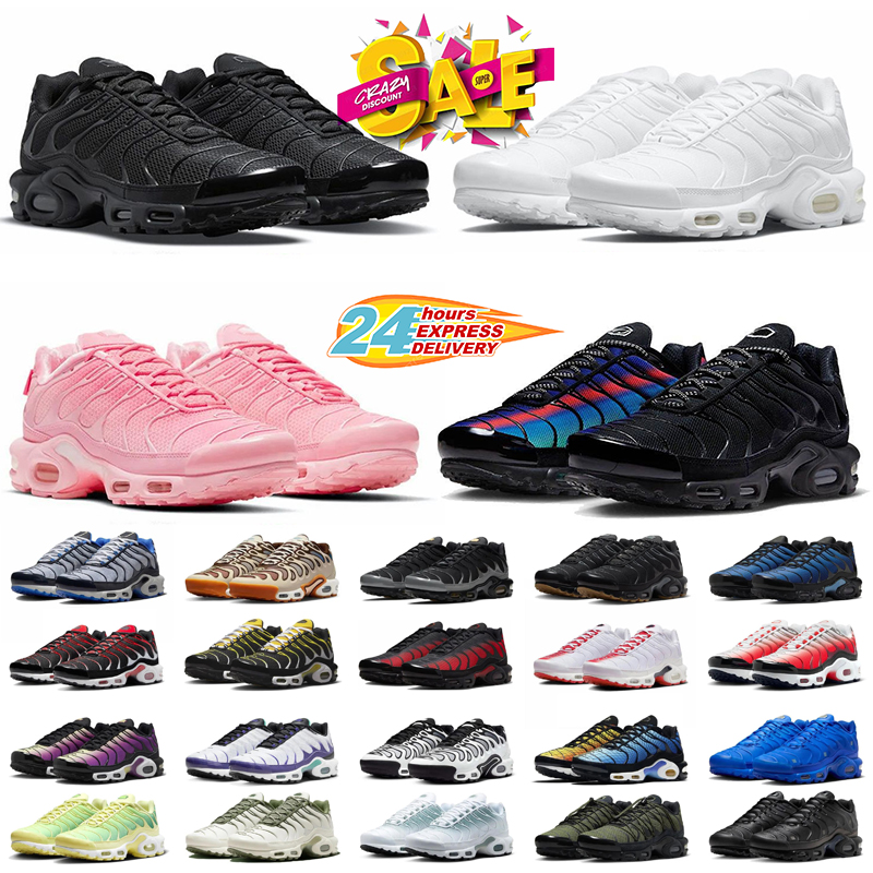 tn running shoes tnss sneakers mens trainers Triple Black White Unity Greedy Hyper Blue tns women men outdoor sports sneaker 36-46