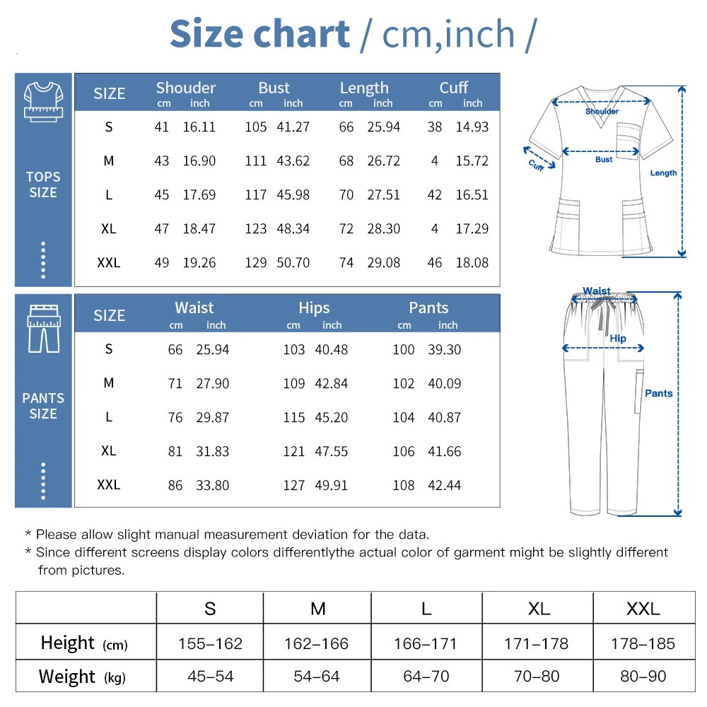 Anti Wrinkle Washable Soft Hospital Uniform Pet Vet Nurse Scrub Set Women Scrubs Sets Women Accessories 250715