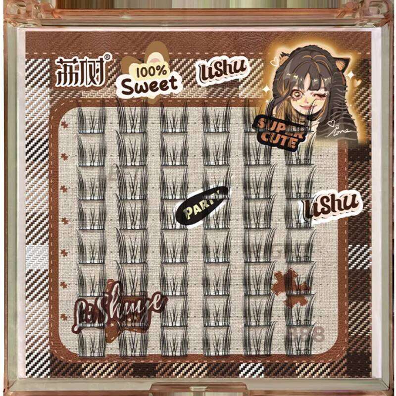 Lishu Glue-free Reusable False Eyelashes Self-adhesive Comic Natural Thick Long Lashes Enlarge Eyes Beauty Tool X250717 X250717
