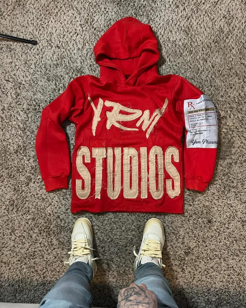 Y2K Harajuku Style Fashion Letters Posted Cloth Sweater Hoodies Men Street Vintage Punk Hip Hop Casual Hooded Sweater Women 250716