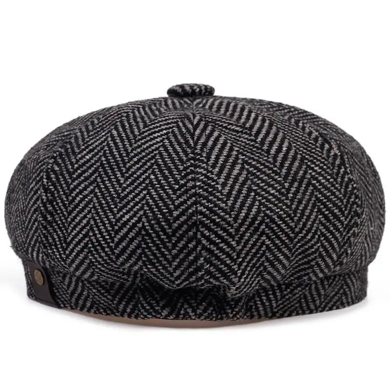 Fashion Men Berets Hat Autumn Vintage Herringbone Octagon Caps WomenS Casual Pumpkin Hat Gatsby Flat Berets gorras 250716