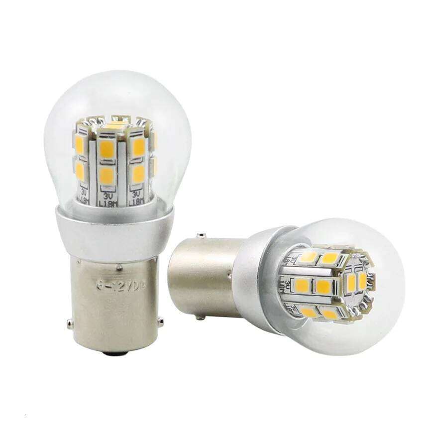 2pcs 6V Red BA15S 1156 P21W 12V P21/5w Led Brake light Car Turn Signal Auto Reverse Lamp Warm white