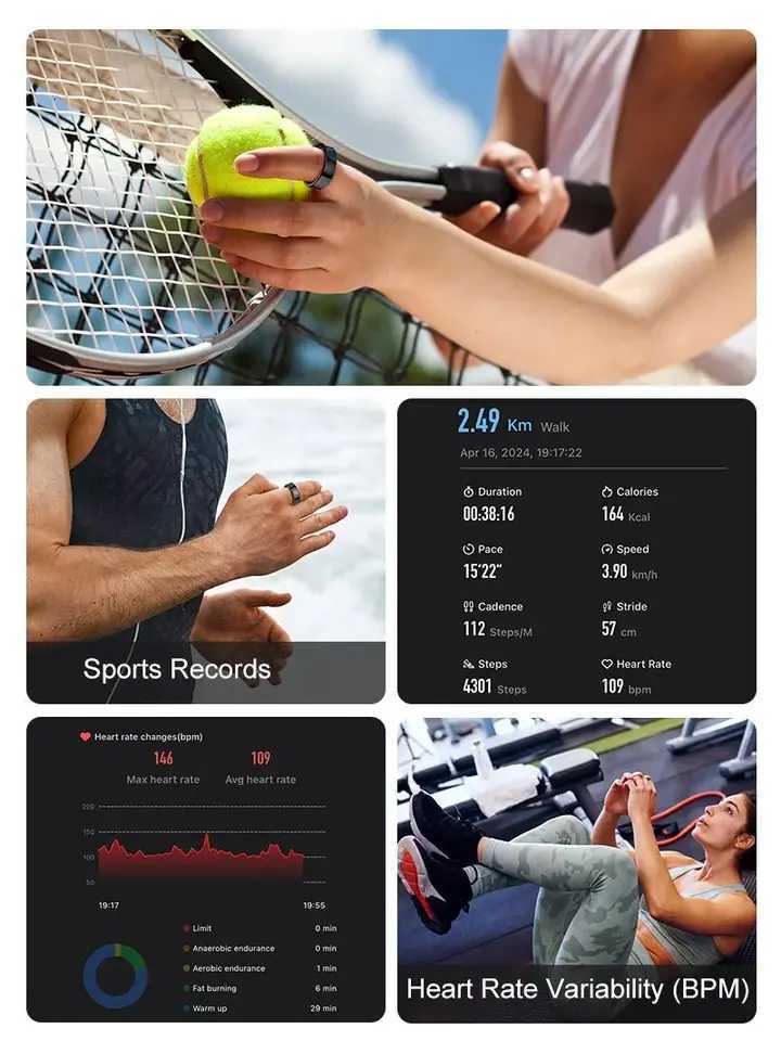 New Smart Ring R09 Health Monitor Multi Sport Mode Skin Temperature Measurement 5ATM Waterproof Smart Ring With Charging Case W250717