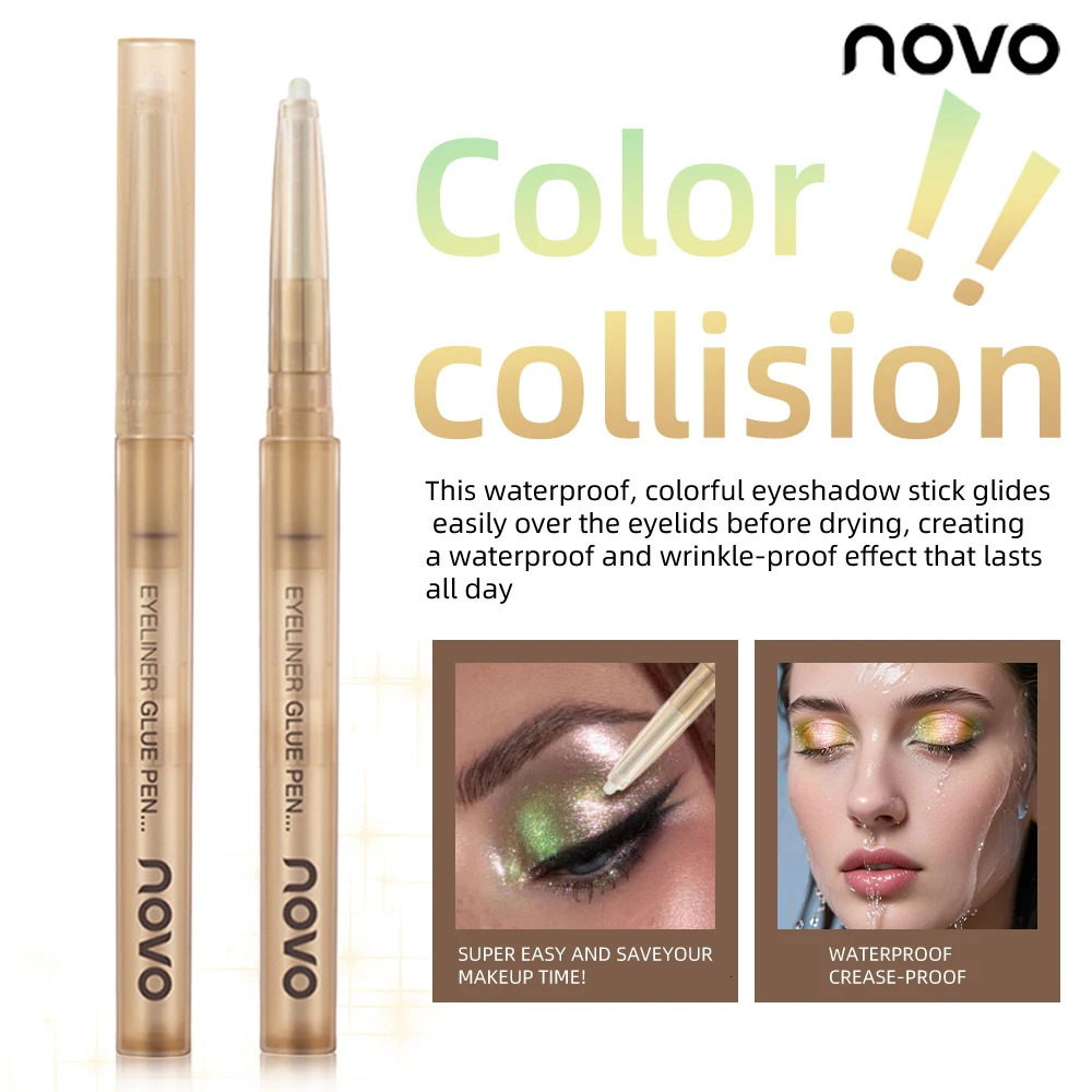 Chameleon Holographic Shimmering Eyeshadow Stick Long-Lasting 3-In-1 Eye Cheek Lip Highlighter Waterproof Smooth Texture 250712